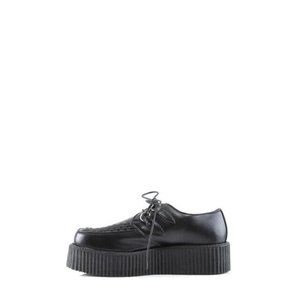 Demonia NWOB Black Creeper platform Faux Leather lace up Gothic shoes